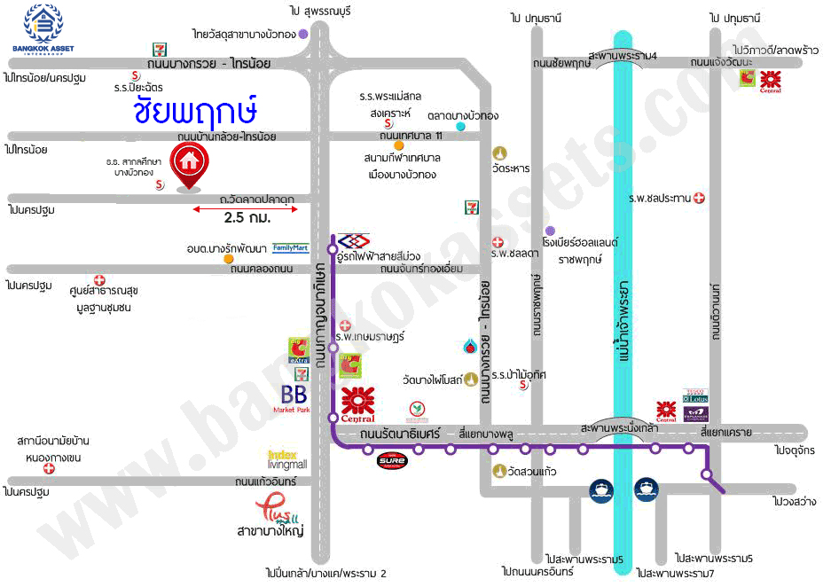 บ้านมือสองตกแต่งใหม่ แบรนด์ LH โครงการ ชัยพฤกษ์ วัดลาดปลาดุก หลังมุม ตอบโจทย์ทุกการอยู่อาศัย เนื้อที่ 58.9 ตร.ว. พื้นที่ใช้สอย 141.6 ตร.ม. ฟังก์ชัน 3 ห้องนอน 2 ห้องน้ำ บนทำเลดีที่สุด ใกล้เซ็นทรัล เวสต์เกต ทางด่วน "กาญจนาภิเษก" และรถไฟฟ้าสายสีม่วง "สถานีคลองบางไผ่"